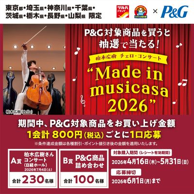 【P&G】対象商品を買うと抽選で当たる!