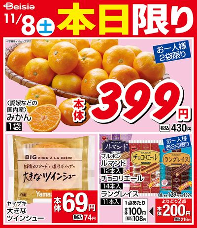 11/8限りのお買い得!