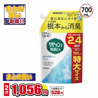 リセッシュ除菌EX 香りが残らないタイプ 詰替 大