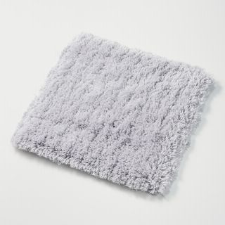 洗えるパズルラグマット シャギー ライトグレー