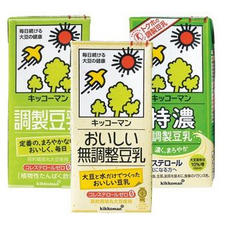 調製豆乳・おいしい無調整豆乳・特濃調整豆乳