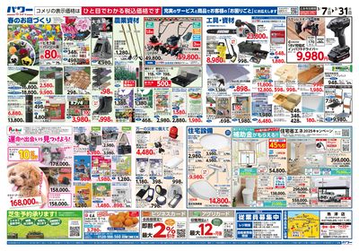コメリパワー 3/7号 決算市 ウラ