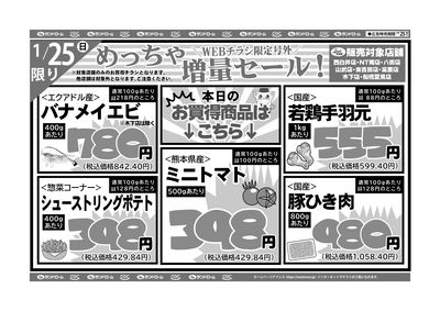 【西白井・NT南・八街・山武・東吉田・富里・木下】1/25号