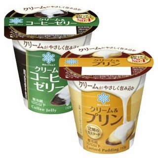 クリーム&コーヒーゼリー/クリーム&プリン
