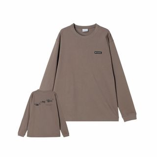 メンズ スリーピービュートグラフィックロングスリーブTシャツ
