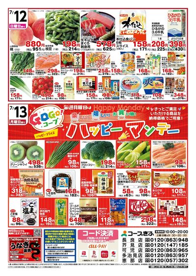 週末チラシ 裏