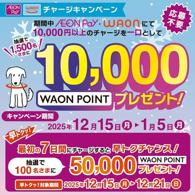 AEON Pay・WAONチャージキャンペーン