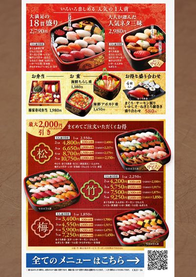 柿家すし冬メニュー④