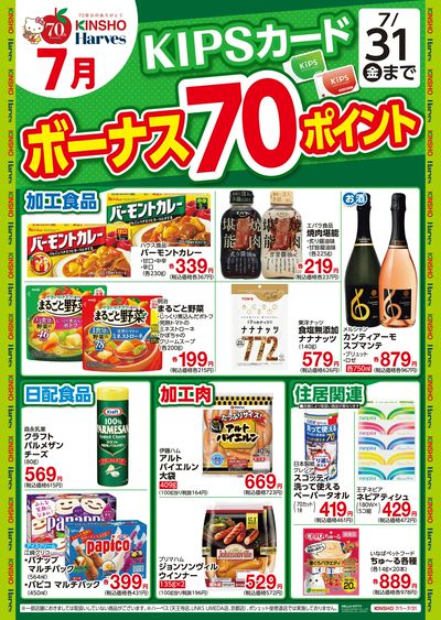 KIPSカードボーナス70ポイント