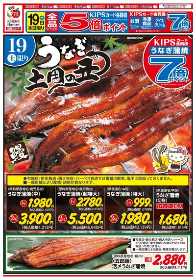 7/19号 うなぎ土用の丑