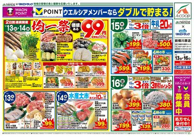 JA-F×前橋川原 1.13号チラシ 日替わり