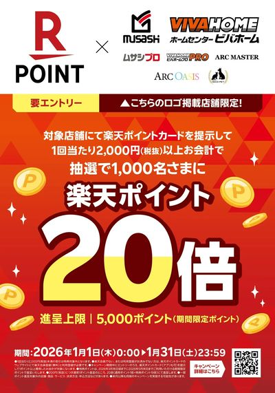 1月も開催!楽天ポイントキャンペーン!