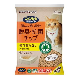 ニャンとも清潔トイレ 脱臭・抗菌チップ 大きめの粒 4.4L 
