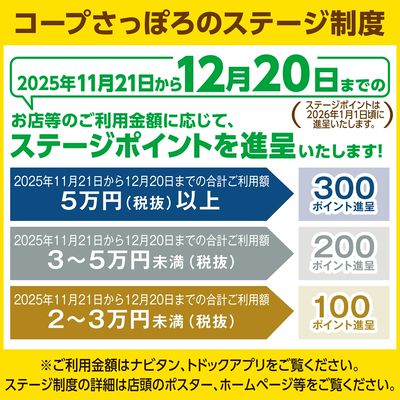 コープさっぽろのステージ制度