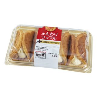 山崎製パン ふんわりワッフル 北海道産牛乳入り 4個入