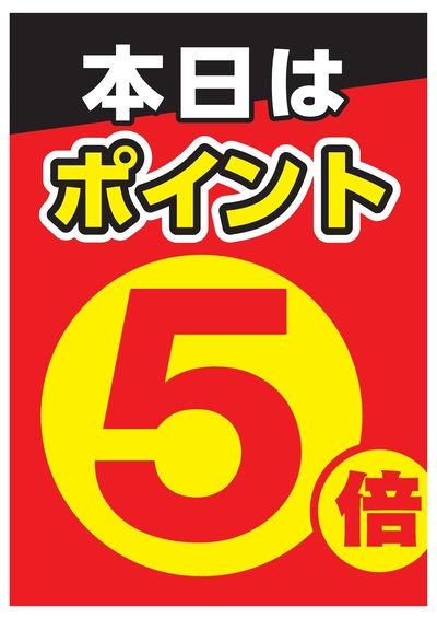 ポイント5倍デー