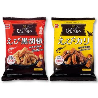 THEひとつまみ(えび黒胡椒・えびカリ、各80g)
