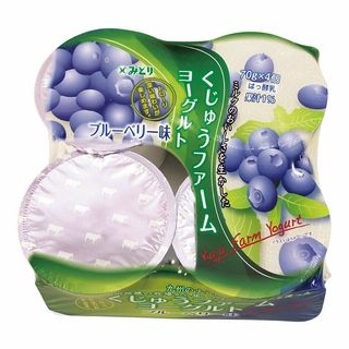 みどり くじゅうファーム ヨーグルトブルーベリー味 4個組