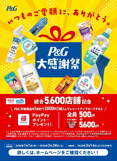 1/10~2/28 ウォンツ P&G大感謝祭企画ー1