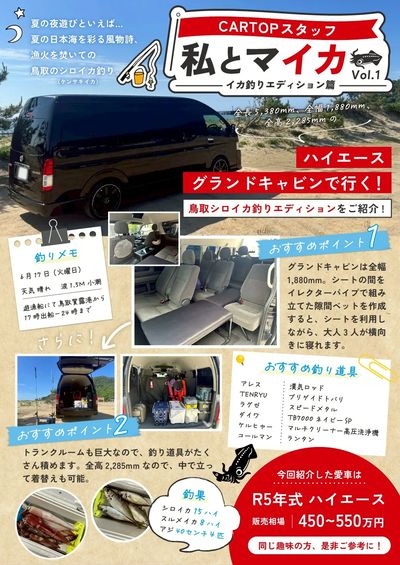 8月2日配信 CARTOPスタッフのリアル愛車紹介!イカ釣りエディション篇