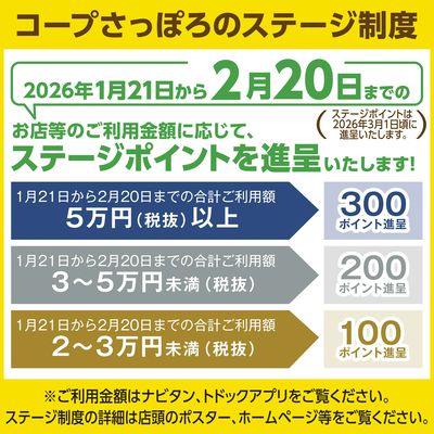 コープさっぽろのステージ制度