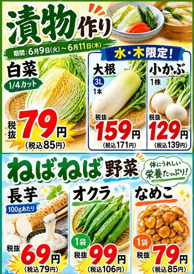 漬物に!ねばねば野菜で暑さも吹き飛ばそう!!