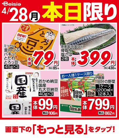 4/28限りのお買い得!