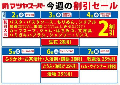 12/2-7の割引セール