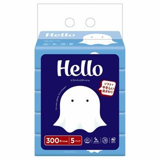 ハローソフトパックティシュ〈5個パック〉150組