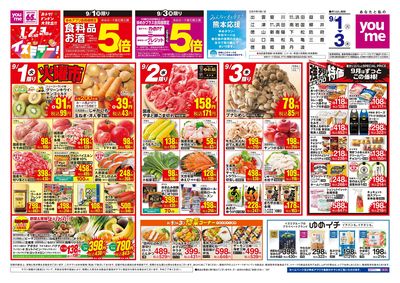 9/1号 イズミデーチラシ オモテ