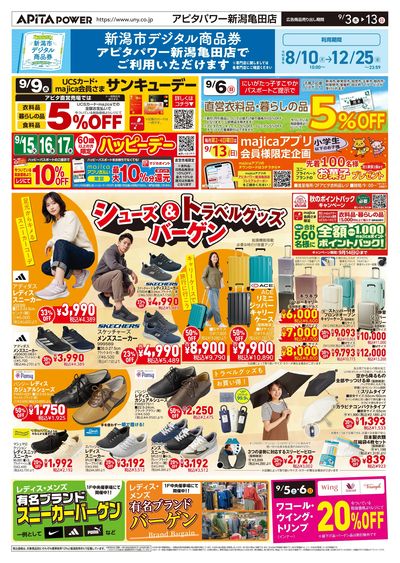 9月3日(木)~9月13日(日)