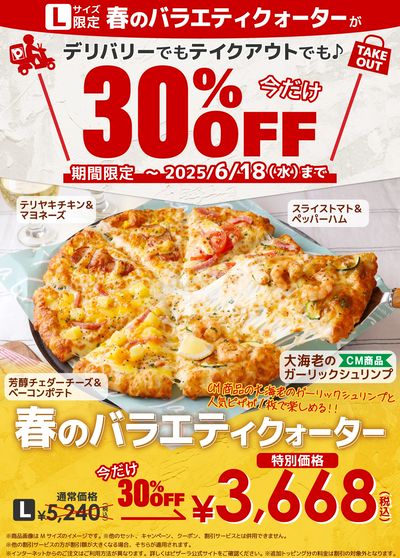 春のバラエティクォーターが今だけお得!