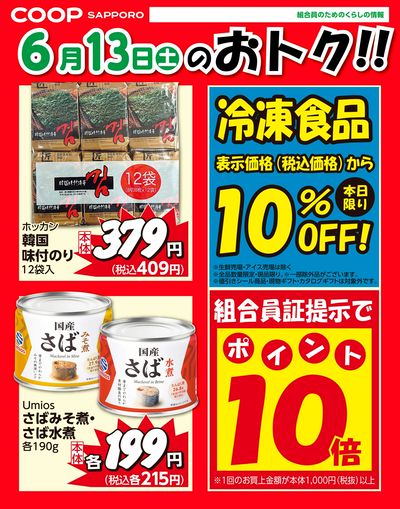 6月13日お買得品