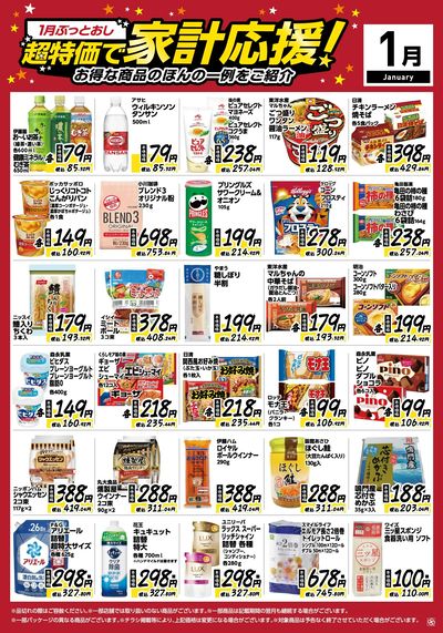 1月ぶっとおし!超特価で家計応援