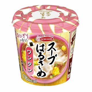 お1人様3点限り エースコック スープはるさめ ワンタン 1食入