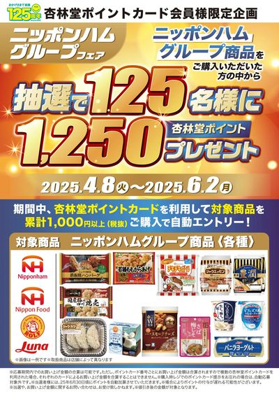 ニッポンハムグループポイント山分けCP