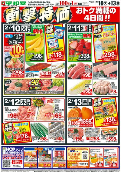 2/10(火)~衝撃特価【表面】