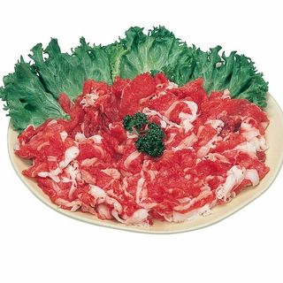 ガツ盛りシールが目印!国産 和牛切落し 100g当り