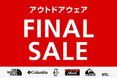 【アウトドアウェア FINAL SALE】