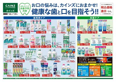 お口の悩みはカインズにおまかせ