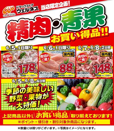 6/5~6/8 ウェルネス生鮮LINEチラシ-1・2