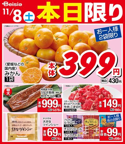 11/8限りのお買い得!