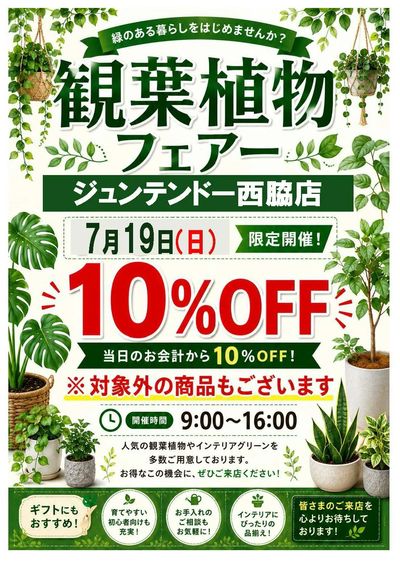 観葉植物フェア