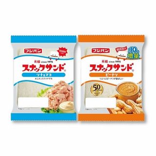 スナックサンド(ツナマヨ・ピーナツ、各2コ)