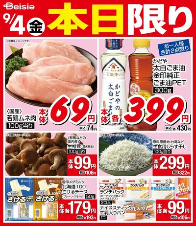 9/4限りのお買い得!