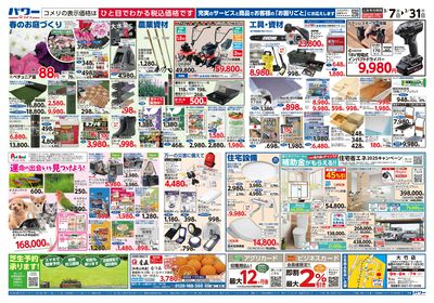 コメリパワー 3/7号 決算市 ウラ