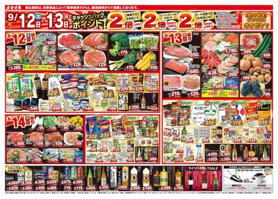 1週間日替わりチラシ開催中!(9/12~9/18)