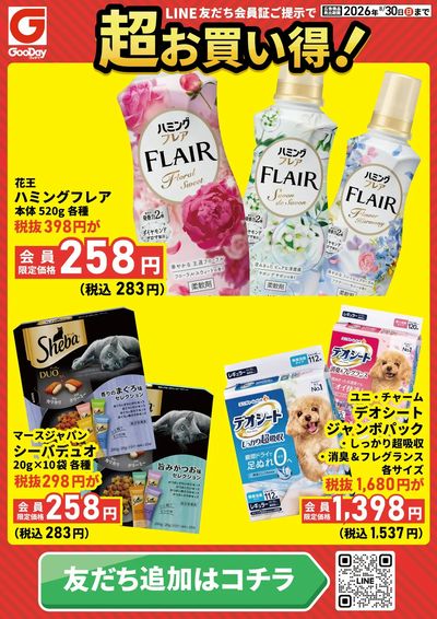 LINE友だち限定 超お買い得チラシ