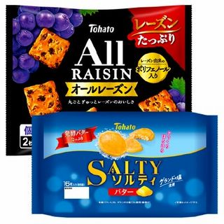 オールレーズン(22枚入)/ソルティ(バター)(16枚入)