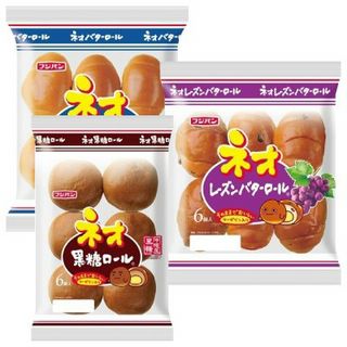 ネオロール(バター/黒糖/レーズンバター)